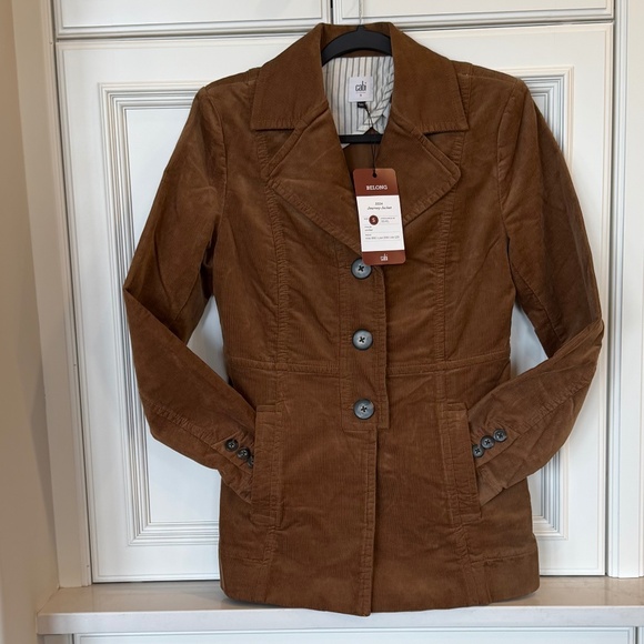 Cabi Journey Jacket – Style 5150 – Rich Cognac Corduroy – NWT-Size Small - Picture 1 of 4